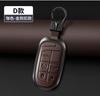 Metal Leather Car Remote Key Case  Cover Holder Shell Fob for Jeep Compass Commander Grand Cherokee Keychain Interior