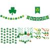 Lucky Banner Clover Hanging Swirls Garlands Shamrock Hanging Swirls Dangling Decor for Home Decoration Irish Party Supplies