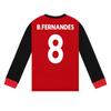 Manchester United FC Boys Bruno Fernandes 8 Long Pyjama Set