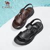 CAMEL Men's Sandals, Cowhide Leather, Two-Way Business Sandals And Slippers, G14M211623