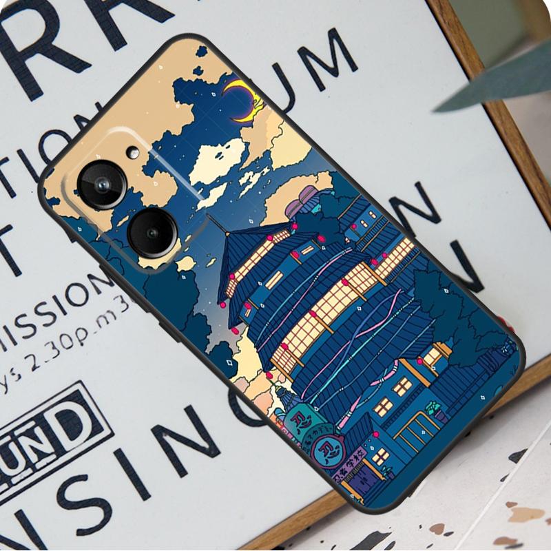 Арт Пиксельная Эстетика Для Realme C31 C33 C35 C51 C53 C55 C67 GT5 GT Neo 6 9 10 11 12 Pro Plus C21Y C25s C30 Чехол