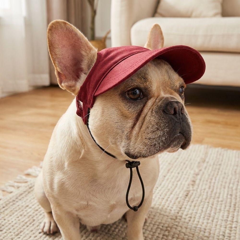 with Ear Holes Dog Sun Hat Sun Protection Pet Visor Hat Dog Sunscreen Hat  Outdoor Use