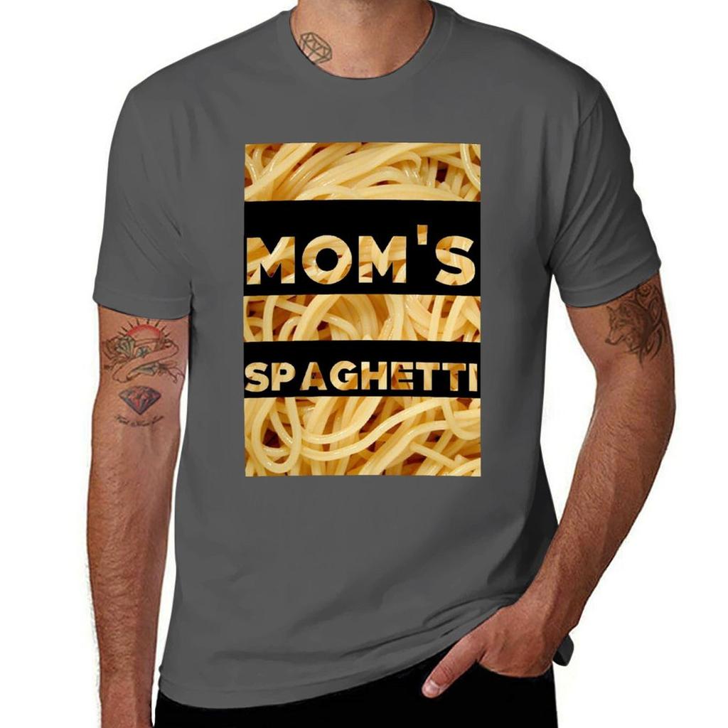 Moms Spaghetti Print Tshirt Festival Short Sleeve Tshirt