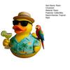Tropical Tribute Duck Beach Vacation Duck Statue Resin Duck Wearing