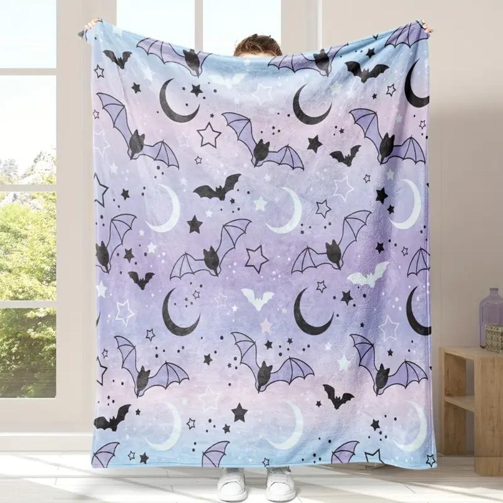 Flannel Fleece Blanket Cover Flannel New 2024 Halloween Bed Sheet Blanket Home Sofa