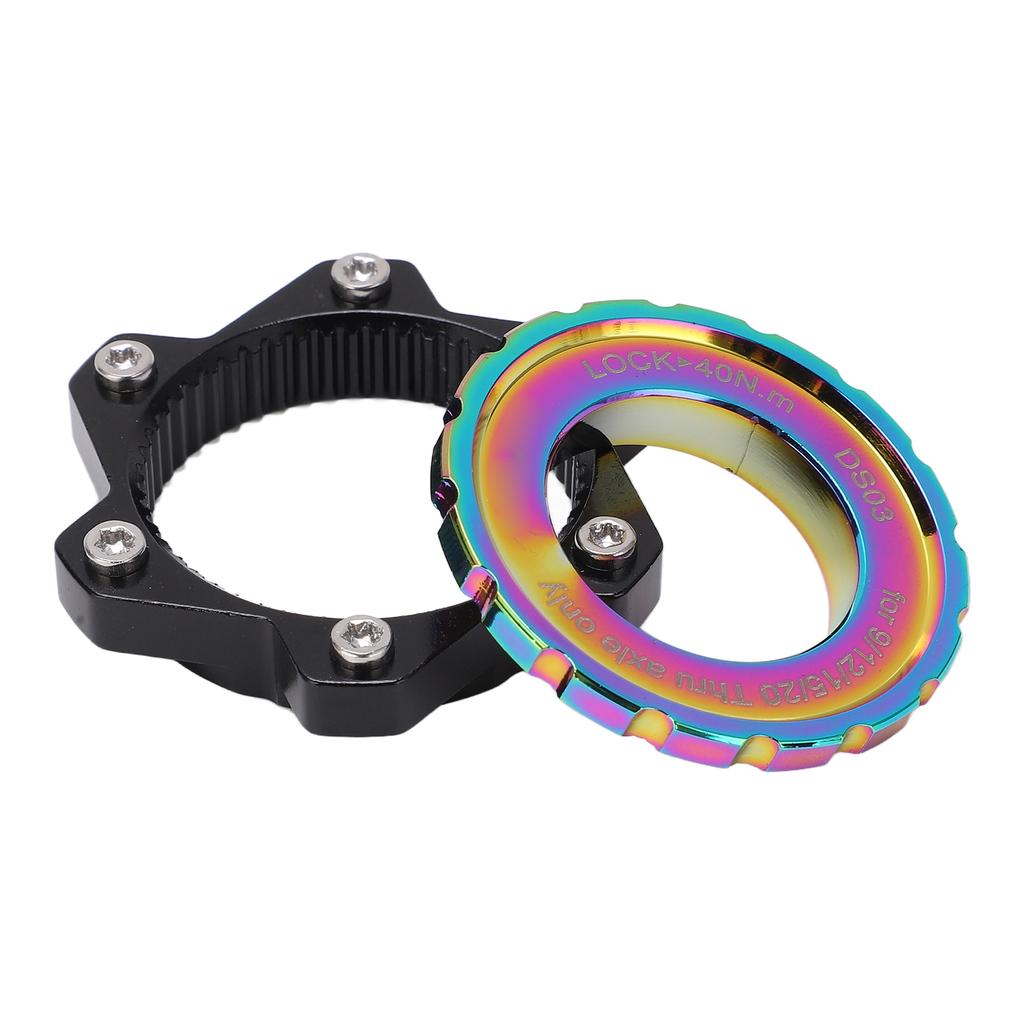 MEIJUN Centerlock to 6 Bolt Fitting Adapter Lockring Aluminium Alloy Axle Hub Adapter for Thru Axle