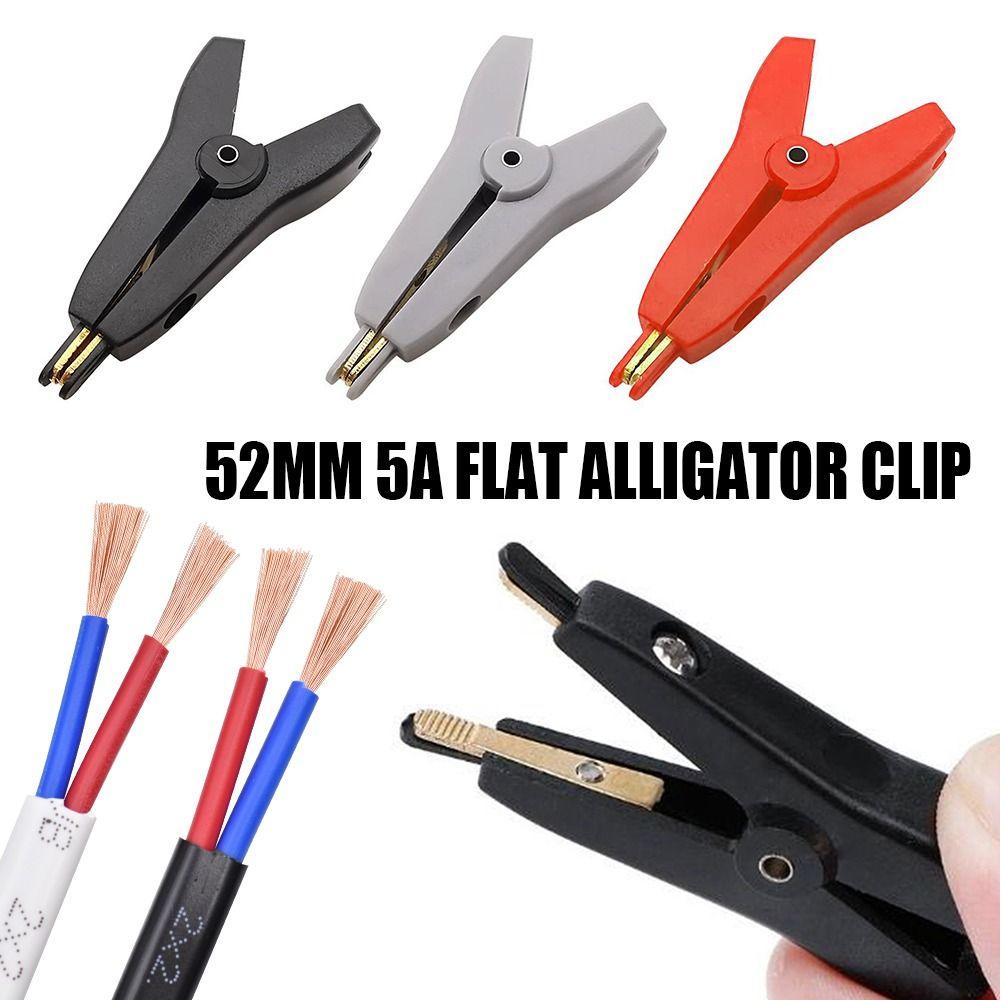 Clips LCR Kelvin Clip Copper Brass Alligator Clamp Flat Crocodile Clip LCR Kelvin Alligator Clamp