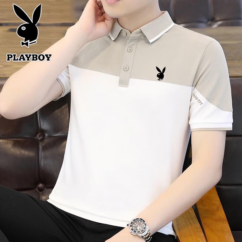 PLAYBOY Мужская рубашка поло с коротким рукавом