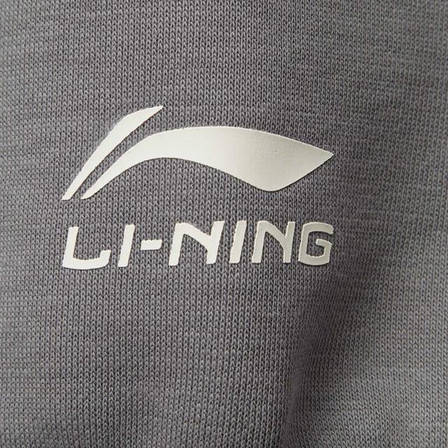 Men's Li-Ning Sweatshirts Unisex Asphalt Gray (Cotton-Polyester Blend-Skin-Friendly Wrinkle-Resistant-Unisex)