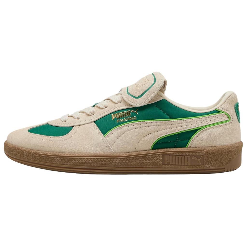 Puma Palermo Premium Fabric Comfortable Versatile Durable Low-Top Sneakers Unisex Sneakers Green 404836-01