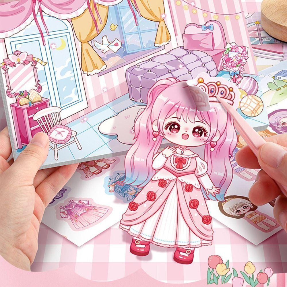 Бумажные наклейки для переодевания своими руками, набор для сборки граффити для переодевания, развивающие игрушки