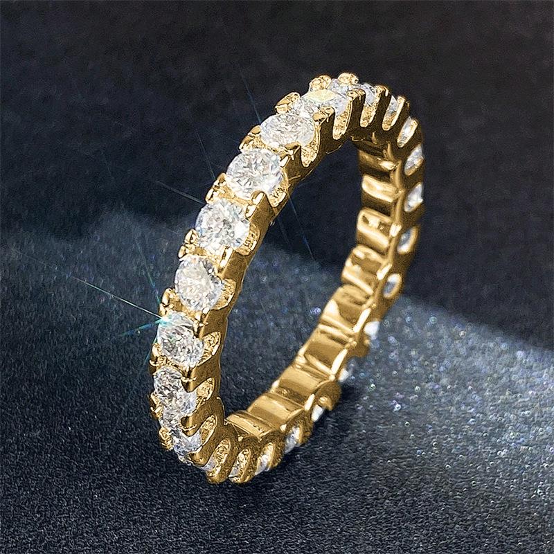 Элегантное женское кольцо Cao Shi с инкрустацией цирконами и платиновым покрытием