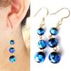 Firefly Glass Earrings for Both Okinawa Ears, Swinging,