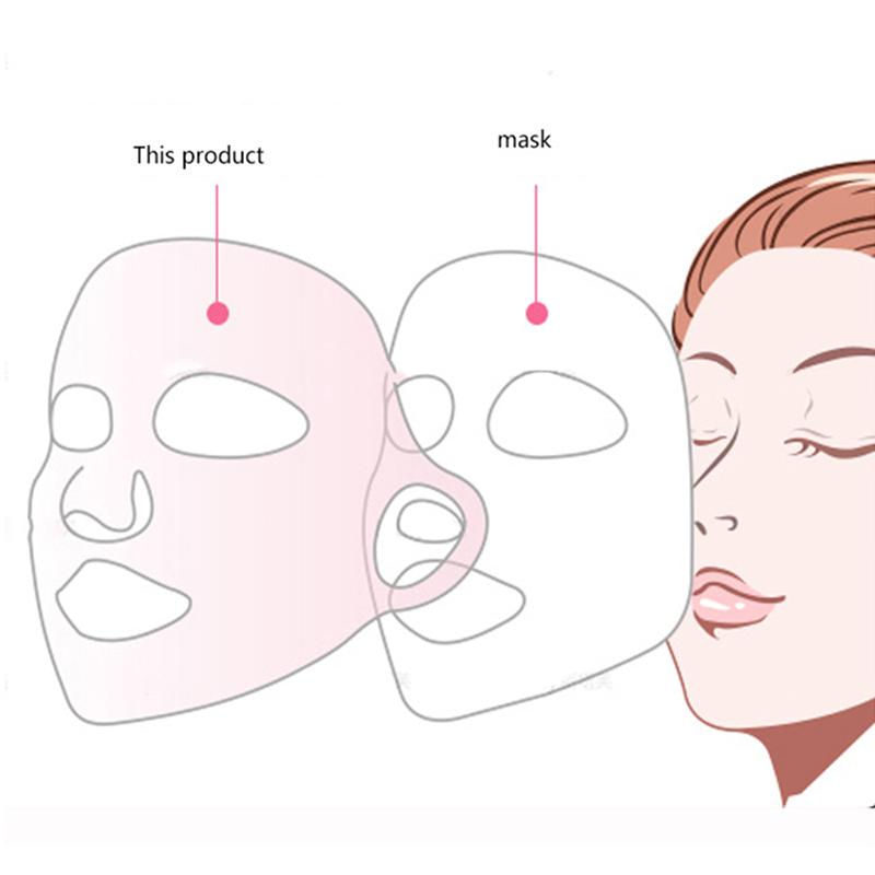 Силиконовая маска для лица, многоразовая увлажняющая, лифтинг-укрепляющая, против морщин, V-образная форма, укрепляющая гелевая листовая маска для лица, фиксированный уход за кожей ушей