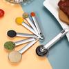 Прочные нержавеющие стальные мерные ложки 6 шт. Кухонная незаменимая вещь Бесшовная конструкция Гигиеничные пищевые материалы