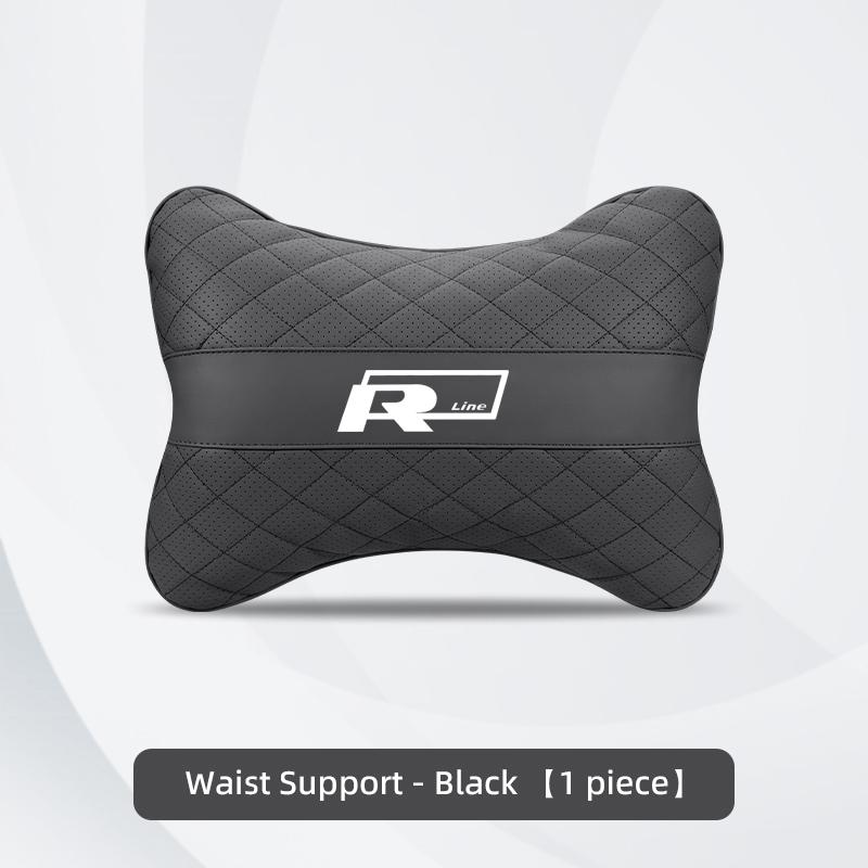 OBTLU1 Car Seat Head Support Cushion Lumbar Pillow Accessories Tire Valve For VW GTI Golf Polo Passat Tiguan T-ROC Jetta Arteon ID.3 CC