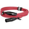 Rode xlr3m-r xlr кабель-соединитель 3 м красный