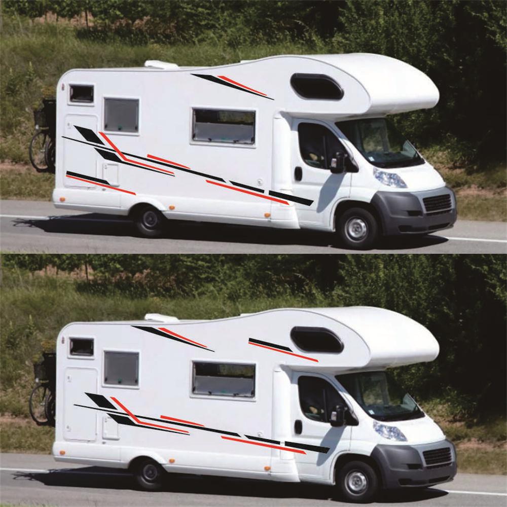 Наклейки Графика Боковины Кузова Автомобиля Полосы Для Кемпера Автодома Прицепа Универсальные