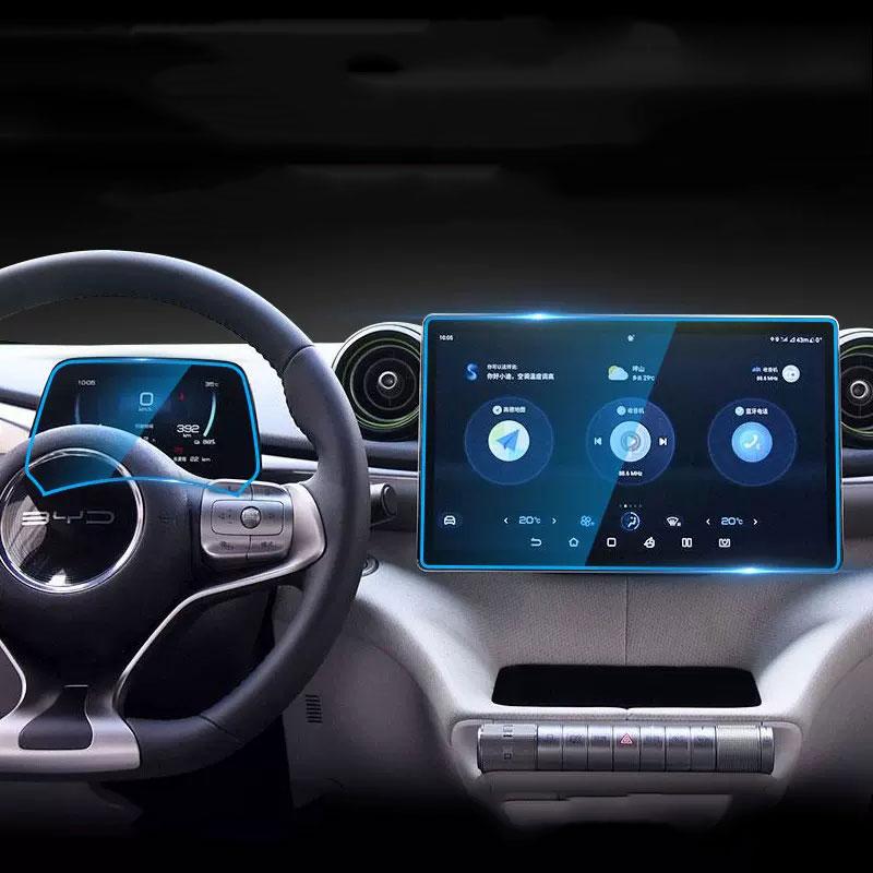 Для BYD Dolphin 2024 Автомобильная GPS-навигация Защитная пленка для ЖК-экрана Защитная пленка из закаленного стекла против царапин