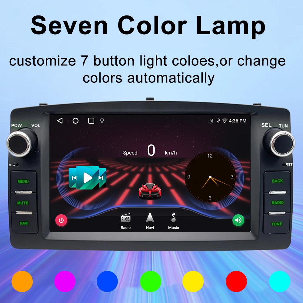 Car Video Player for Toyota Corolla E120 BYD F3 2000-2006 GPS Navigation Built-in Dsp Carplay Autoradio Android Head Unit