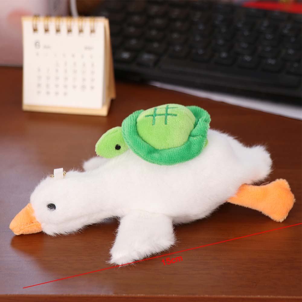 Crayfish Turtles Bees Bees Duck Doll Pendant Plush Cartoon Duck Keychain  Hanging Accessory