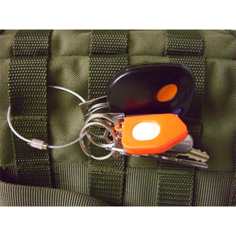 1 Pcs Key Holder Outdoor Tools Wire Keyrings Cable Rope Screw Locking Key Chain