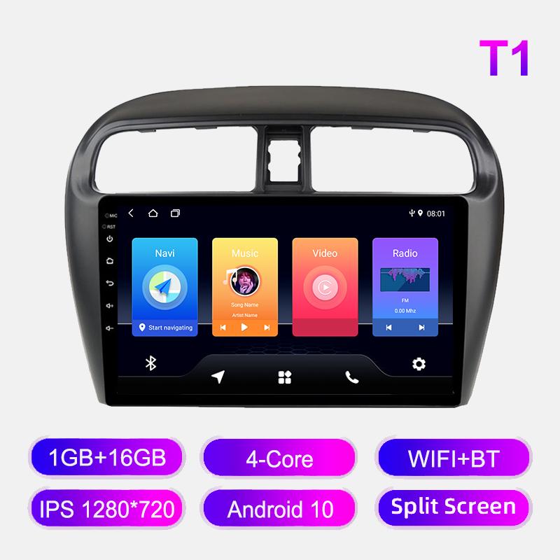 Android Car Radio For Mitsubishi Mirage Attrage 2012-2018 Multimedia Player Head Unit Stereo GPS Navigation BT WIFI 1+16GB