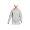 Nike Мужская куртка с капюшоном на молнии с вышитым логотипом, серая DR0404-063