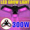 220V Full Spectrum LED Plant Lamp Hydroponics Growing Lights E27 Flower Seeds 100W 200W 300W LED Panel Indoor Lighting Grow Tent
