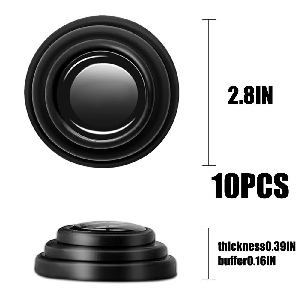10pcs Silicone Car Door Shock Stickers Absorber Shock Pad Switch Buffer Shock Absorber Automotive Exterior Accessories Decors