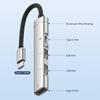 4 In 1 Data Transfer Docking Station PD Charging Type-C HUB Expander USB Splitter