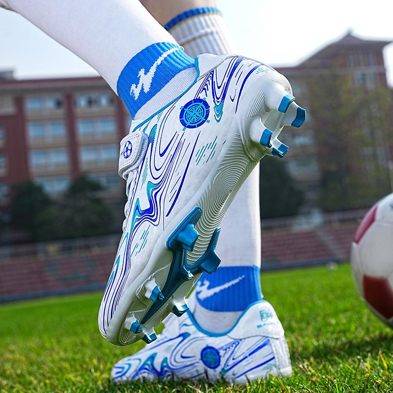 28-39 Children's Football Boots Children's Magic Stickers Strap Plastic Nail Football Shoes