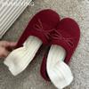 Женские туфли-лоферы Bow Flats из замши, повседневная дизайнерская зимняя обувь 2025 года, тренд, новый бренд, удобные нескользящие туфли Chaussures Femme