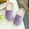 Women Autumn Winter Home House Slippers Soft Sole Pair Silent Plush Non-slip Wooden Floor Cotton Slippers Female Pantufa