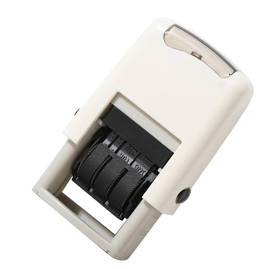 Date Stamp 25x2.8mm English Date Clear Imprint Quick Drying Adjustable Self Inking Stamp