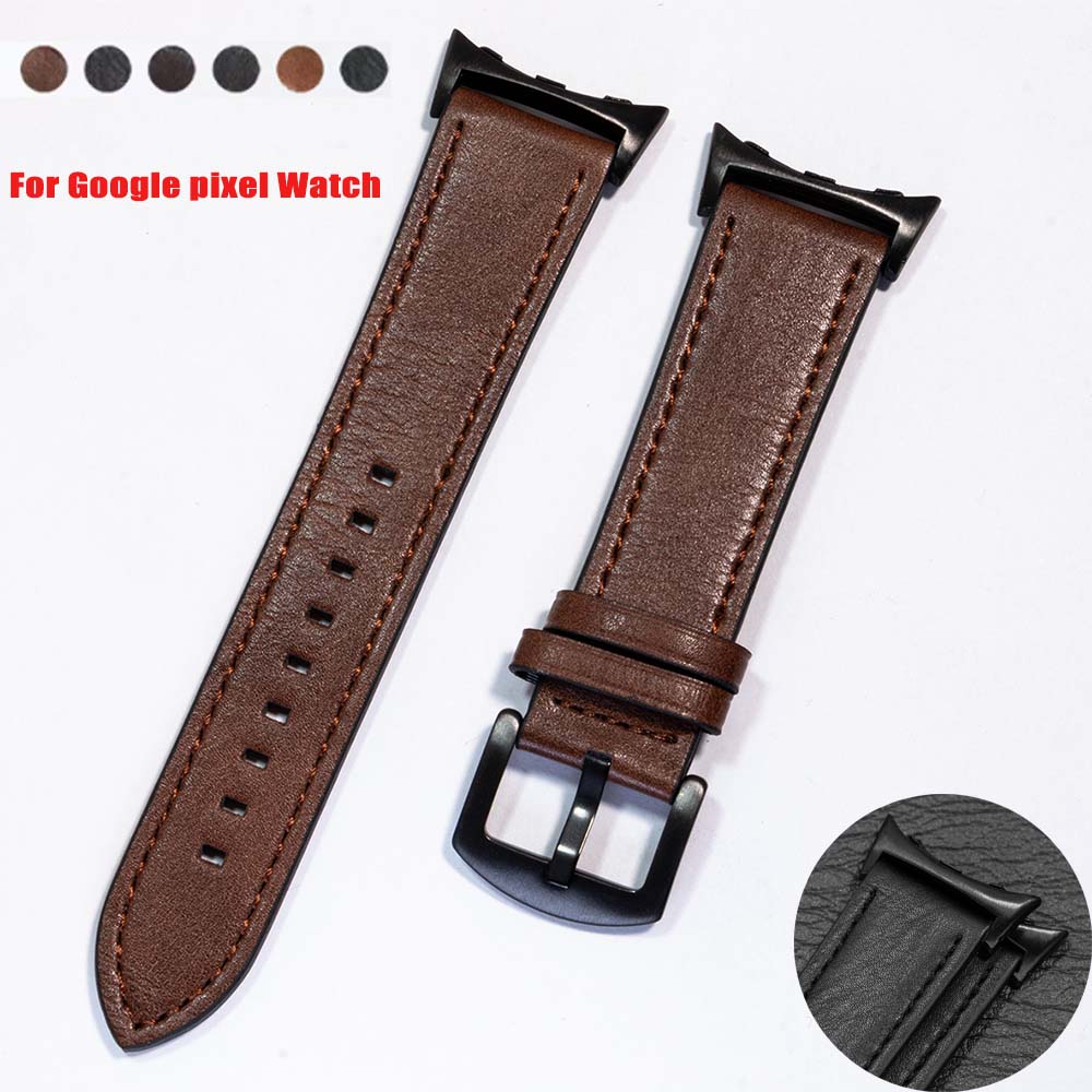 НОВЫЙ Кожаный ремешок-браслет для Google pixel Watch 3 45мм 41мм для Google pixel Watch 3 2 1 41мм Ремешок на запястье Аксессуар correa