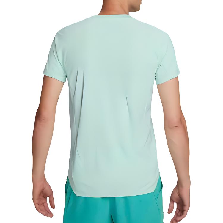Nike Футболка для тенниса Court Dri-FIT ADV Slam Solid Quick-Dry, мужская, цвет Ice-Jade-Blue DX5524-346