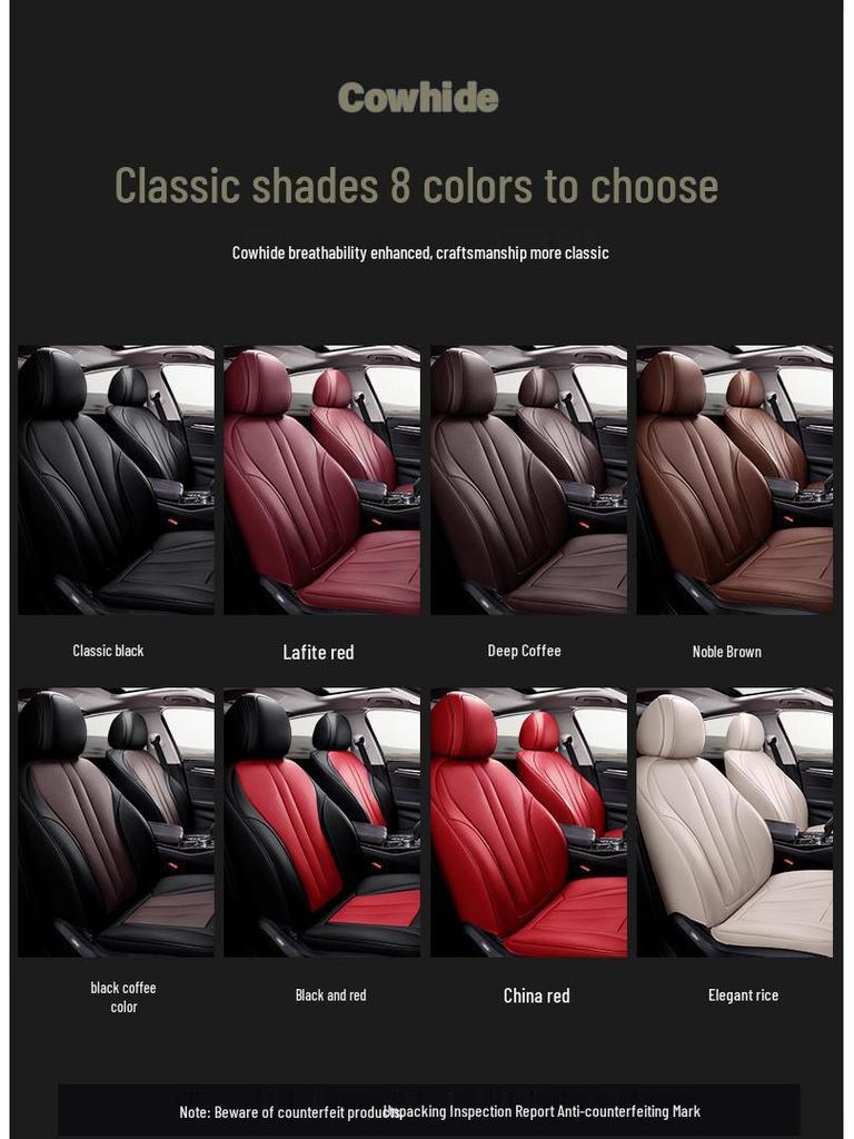 Genuine Leather Seat Cover for BMW X1, X3, X5, 3 Series, 5 Series, 525LI, 530LI, 1 Series