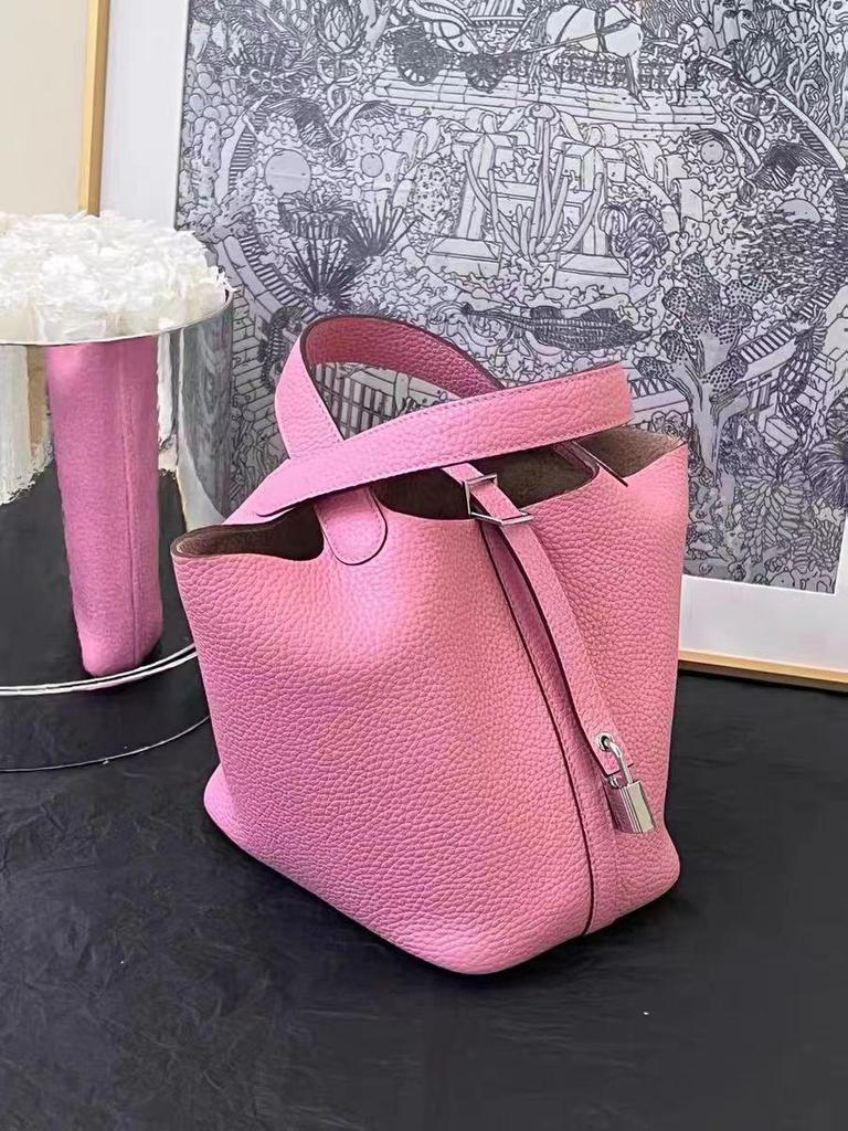 Сумка-корзина для овощей из натуральной кожи класса люкс TC — стильная, универсальная и вместительная сумка-ведро