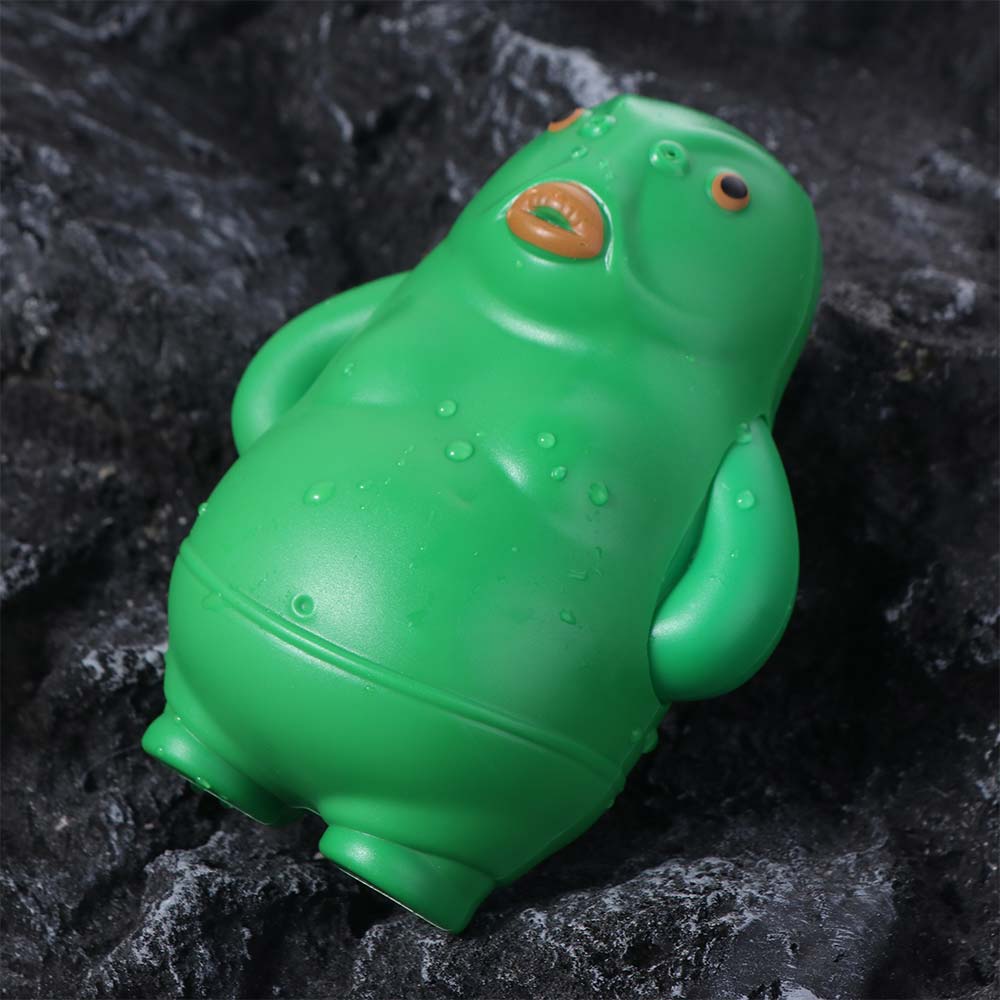 Spray Water Green Head Fish Bath Toys Press Type Swimming Water Toys Kids Gifts