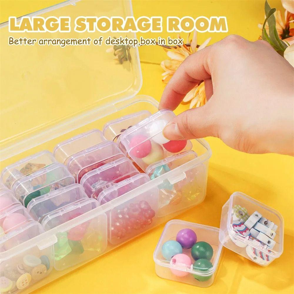 1Set Diamond Painting Plastic Storage Box DIY Nail Art Jewelry Earring Storage