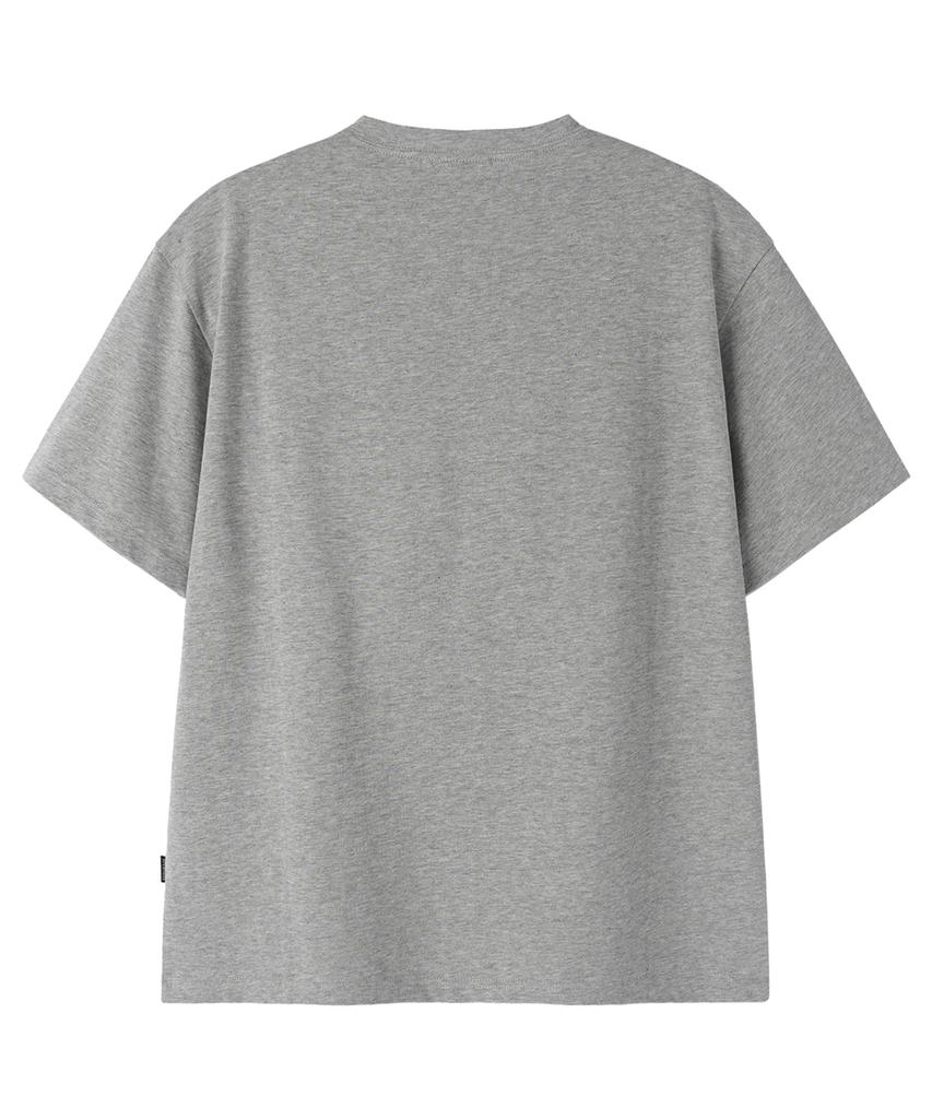 Опеунядеу(Овай) Футболка с принтом американского сердца - Меланж