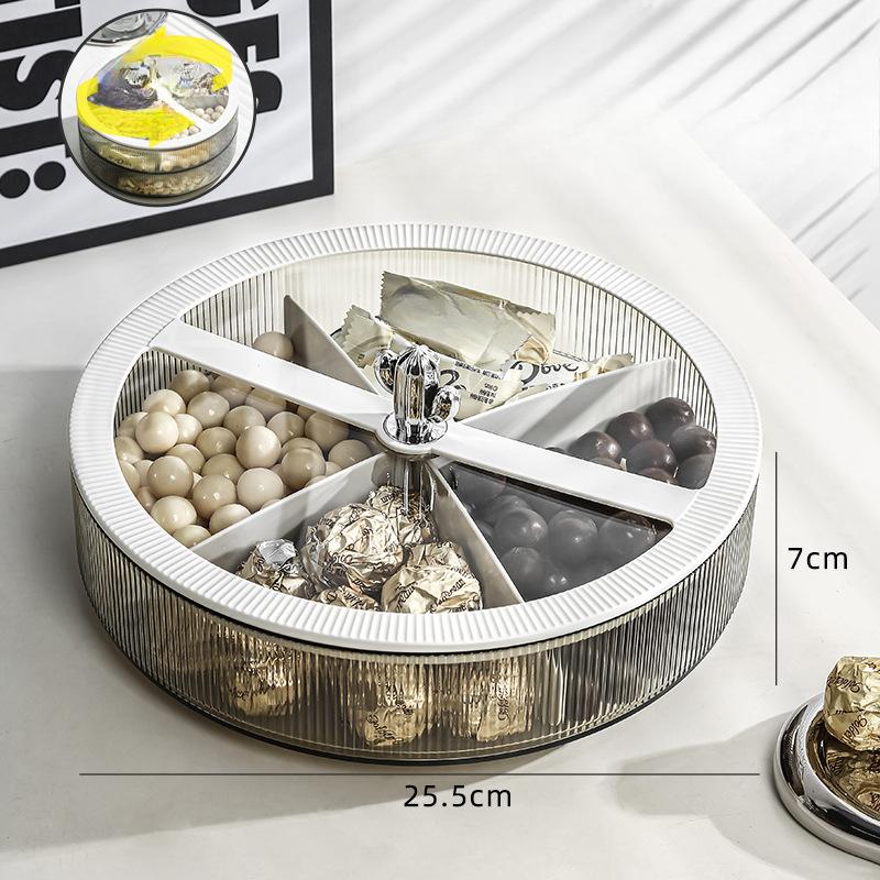 Plastic Light Luxury Sealed Nut Snacks Placed In The New Year's Dried Fruit Storage Home Living Room Coffee Table High-end Fruit Plate Box