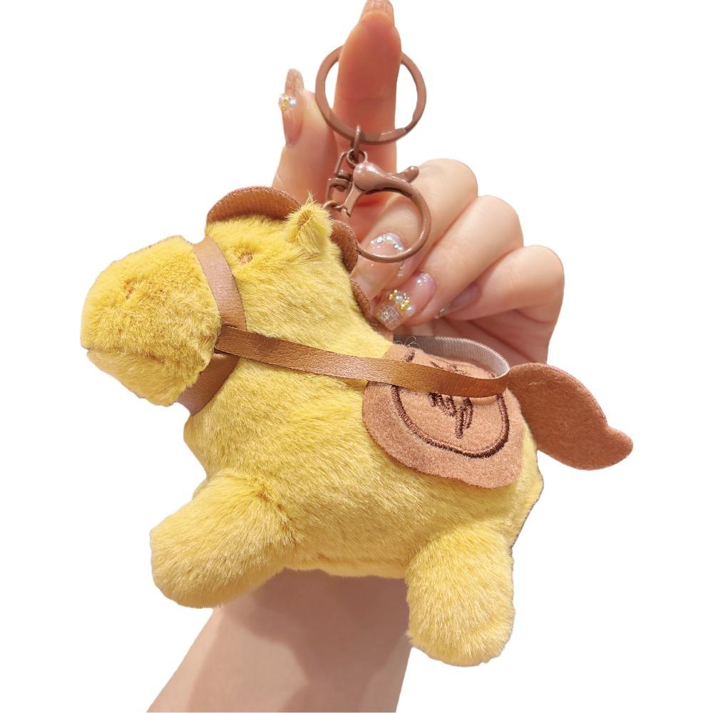 Year of Horse Stuffed Animal Horse Kawaii Pony Figurine Plush Horse Doll Pendant Key Holder