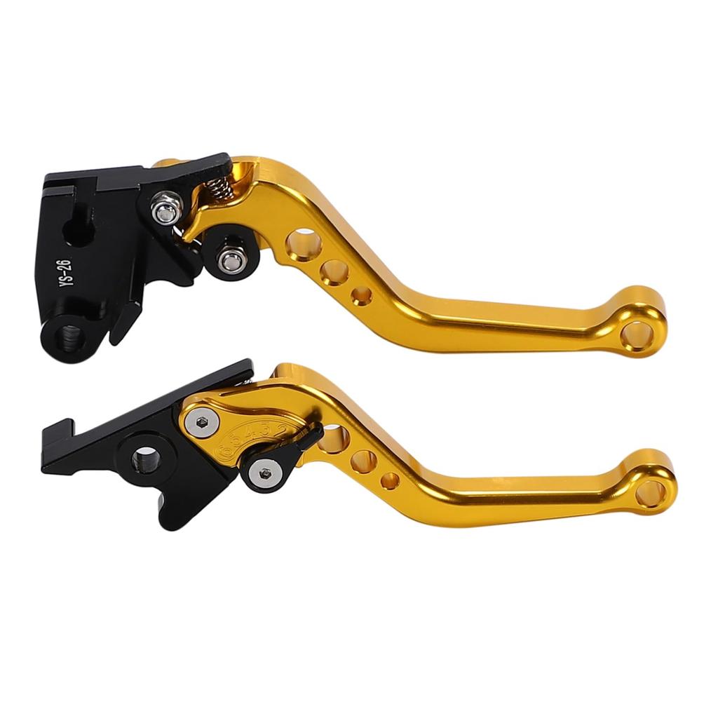 nakira Brake Clutch Lever Set Ninja250 Ninja400 Z250 Z400 Versis-X250 (Gold)