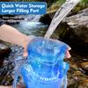 NEWBOLER Water Bag Reservoir Water Replenishment Bag Storage Bag Without Bisphenol 1L 1.5L 2L 3L Running Sports Tank Backpack
