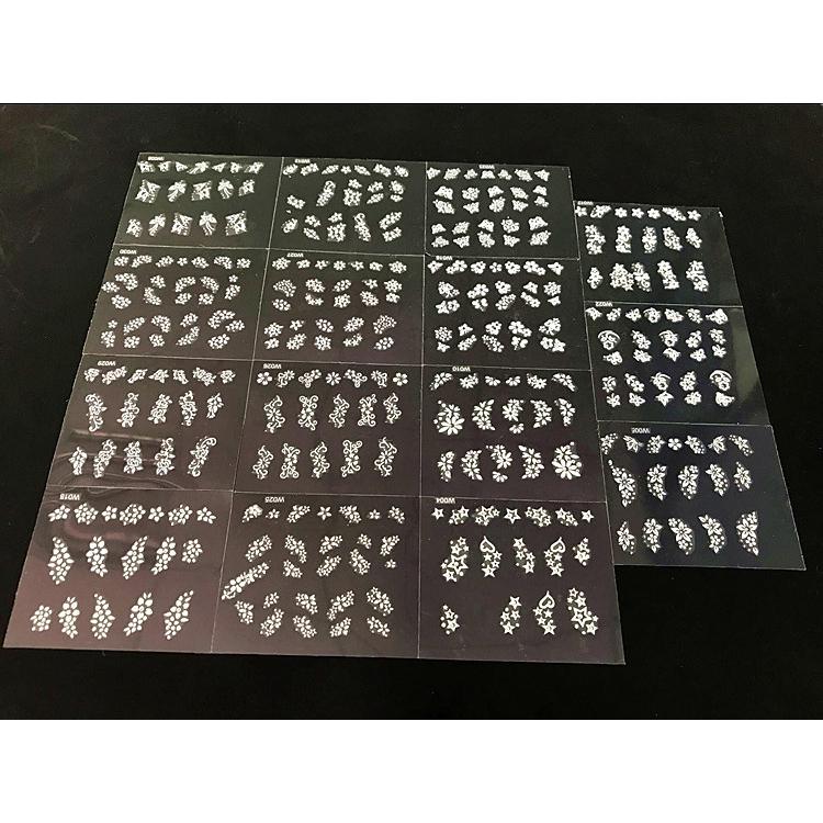 3D наклейки для ногтей бабочка цветочный узор буквы наклейки для маникюра DIY наклейки для маникюра
