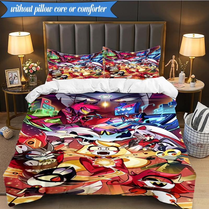 3PCS Fantasy Creatures Hotel Bedding Set,Including 1pc Duvet Cover And 2pcs Pillowcases Perfect for Bedroom, Dormitory, Fan Christmas gift