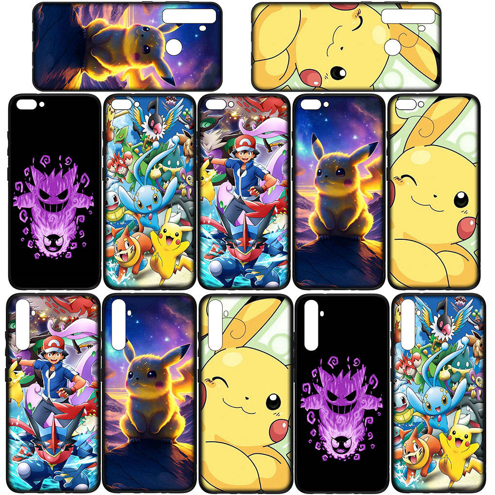 Cover for iPhone 16 15 14 Xiaomi Redmi Note 13 12 11 Pro Max X 10 8 9 XR Samsung Galaxy S24 S23 A15 13C OPPO Huawei Casing Pokemon Pikachu Phone Case