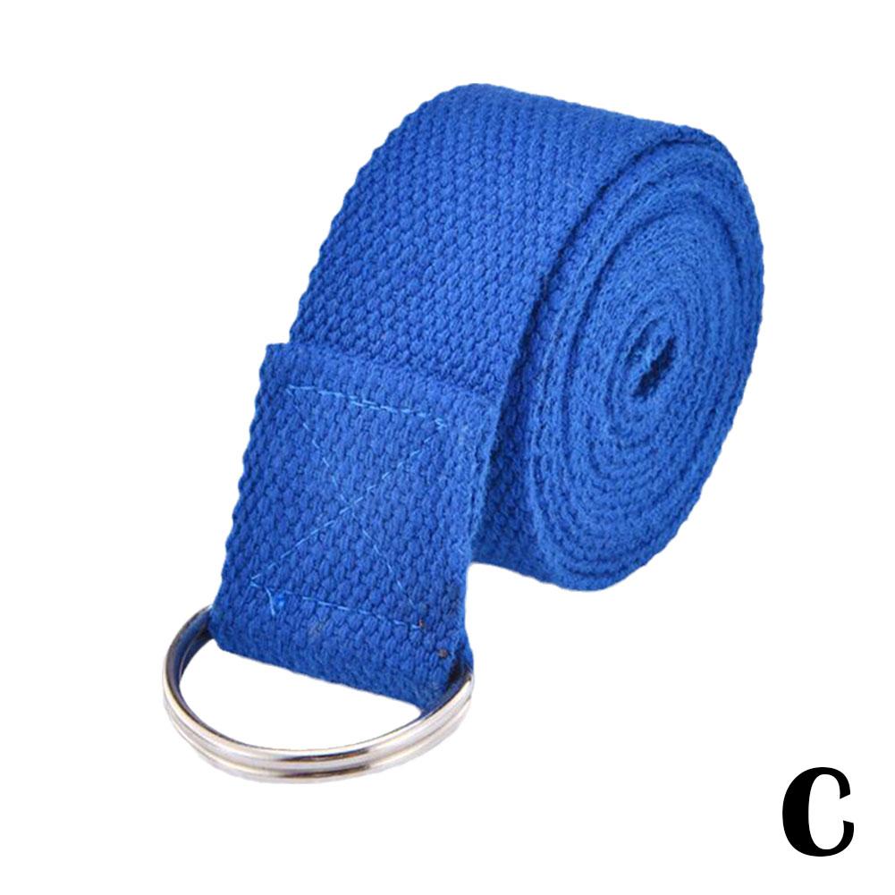 Yoga Strap Cotton Exercise Straps Adjustable D Buckle Gives Flexibility for Yoga Stretching Pilates 1.8Mx3.8CM P8X2